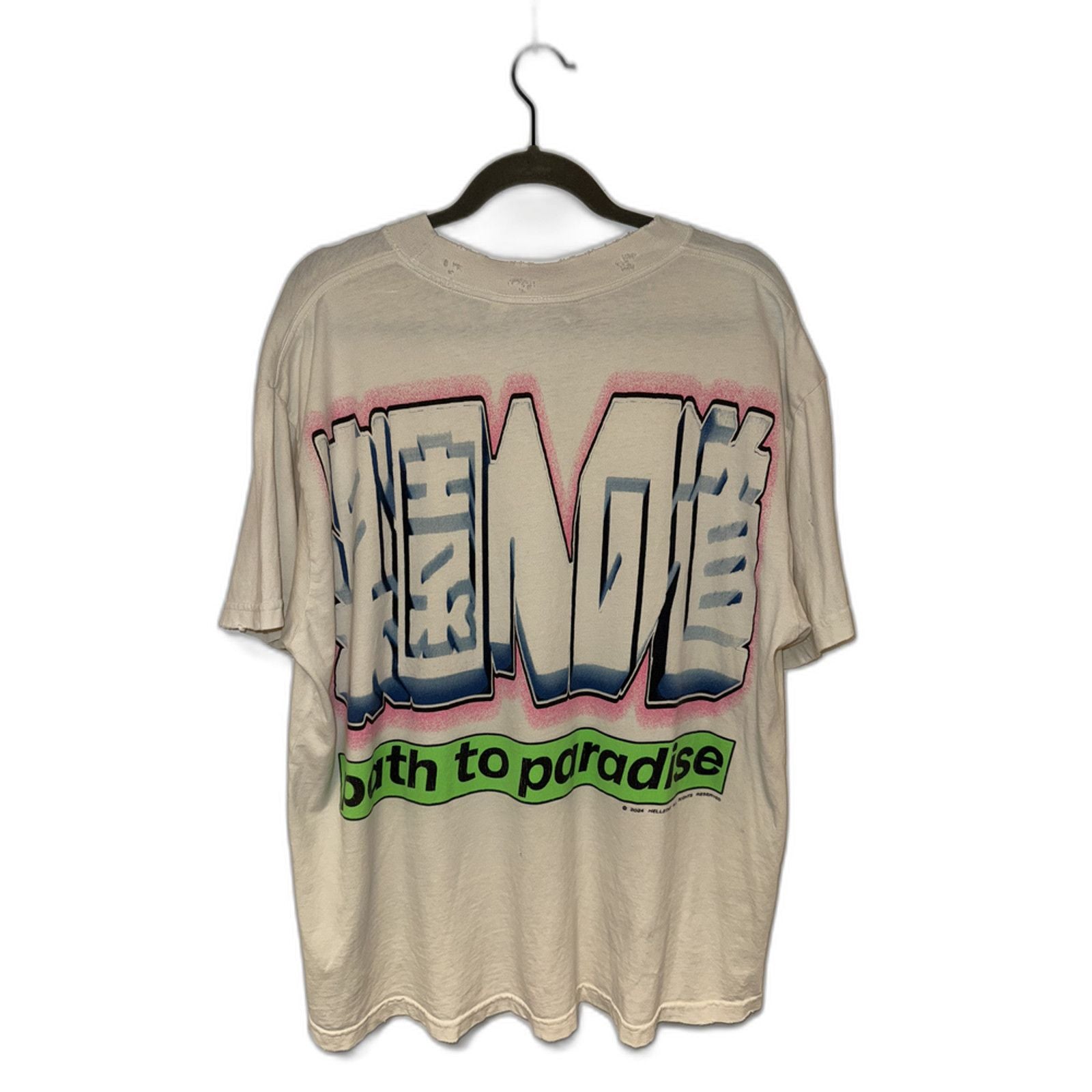 Hellstar Tee White Star Face Rhinestone