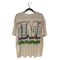 Hellstar Tee White Star Face Rhinestone