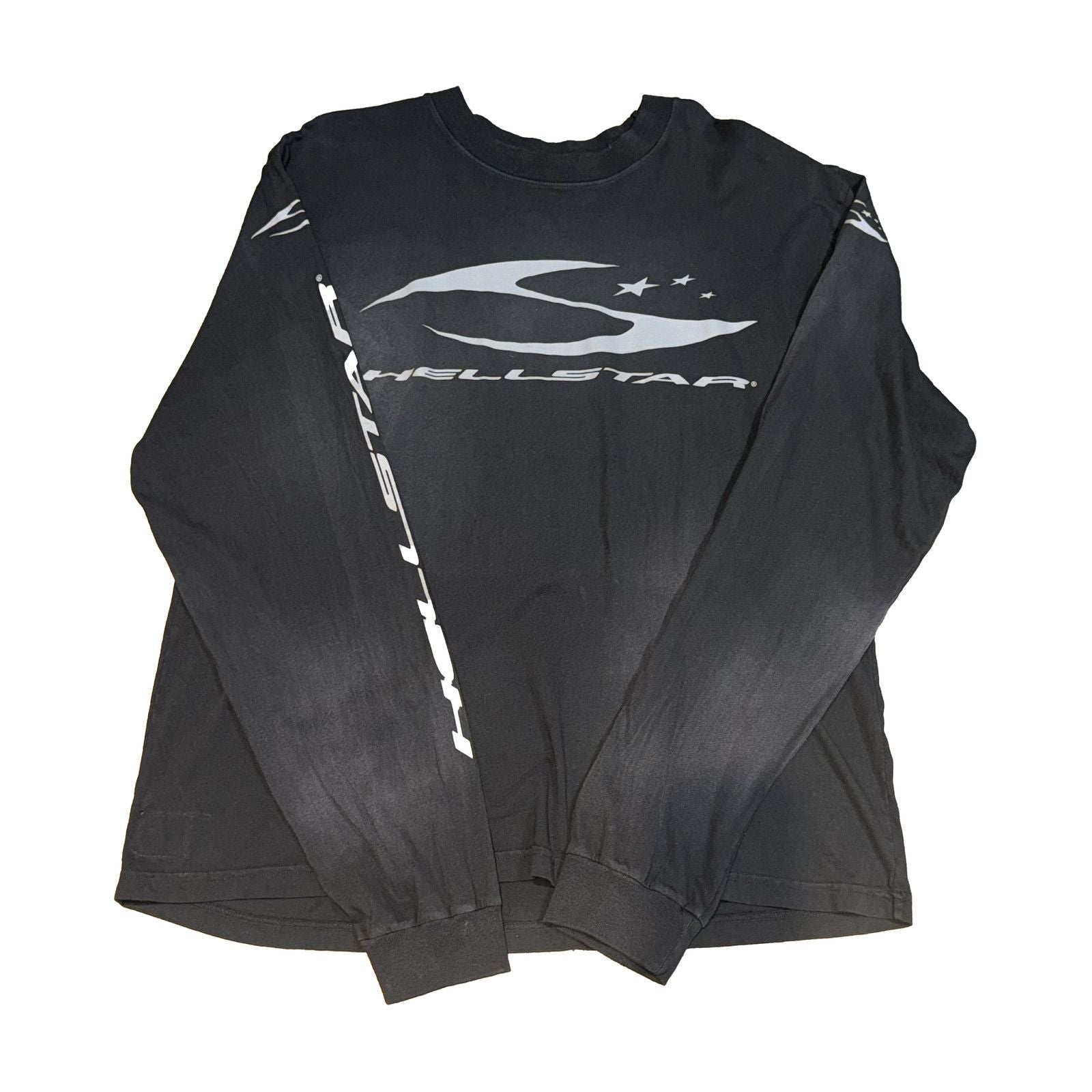 Hellstar L/S Tee Black Sports Logo Gray