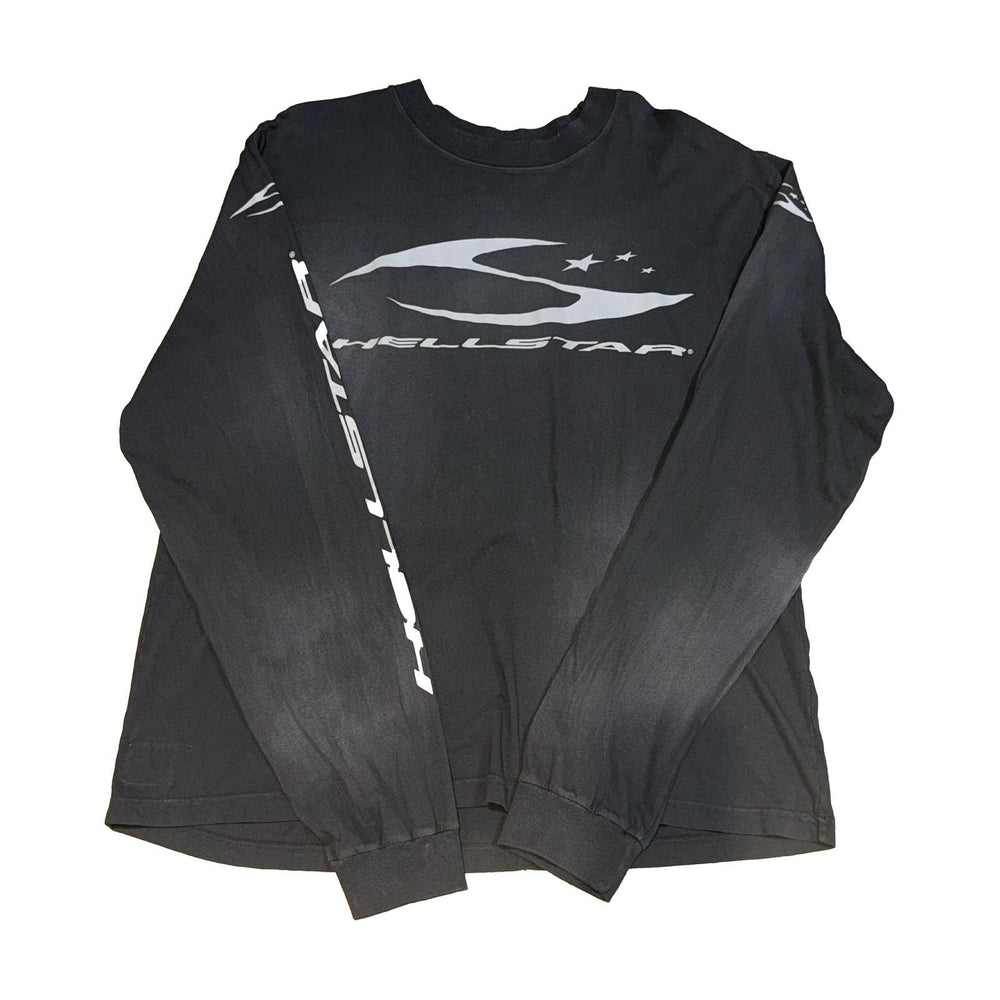 Hellstar L/S Tee Black Sports Logo Gray