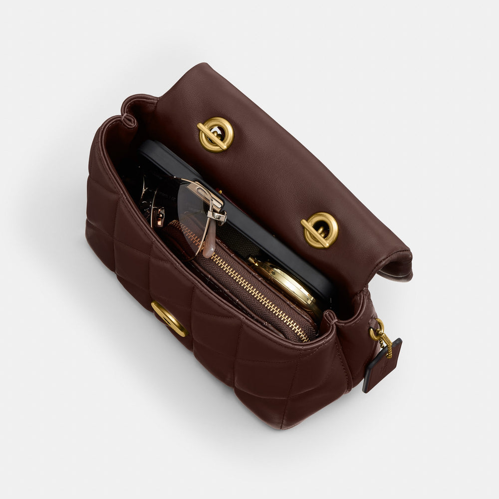Tabby Top Handle Bag With Quilting