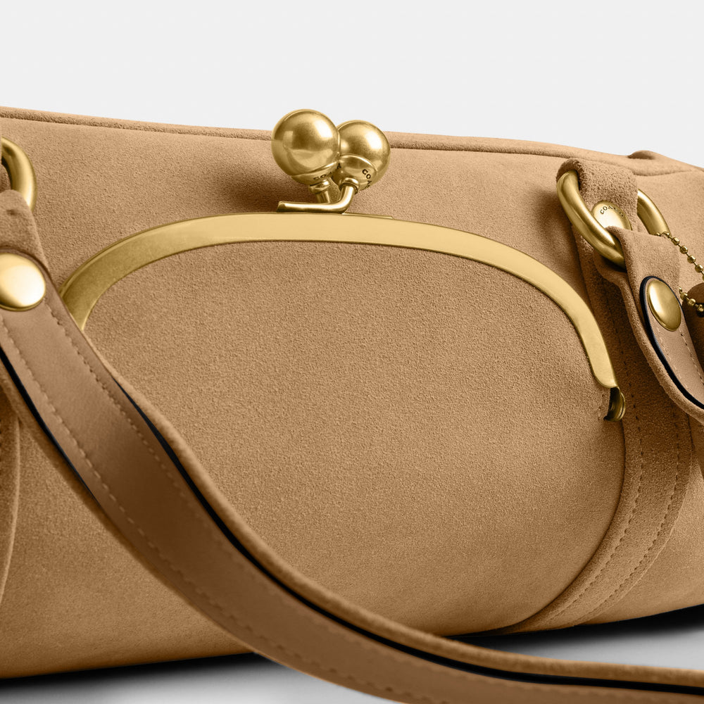 Kisslock Barrel Bag