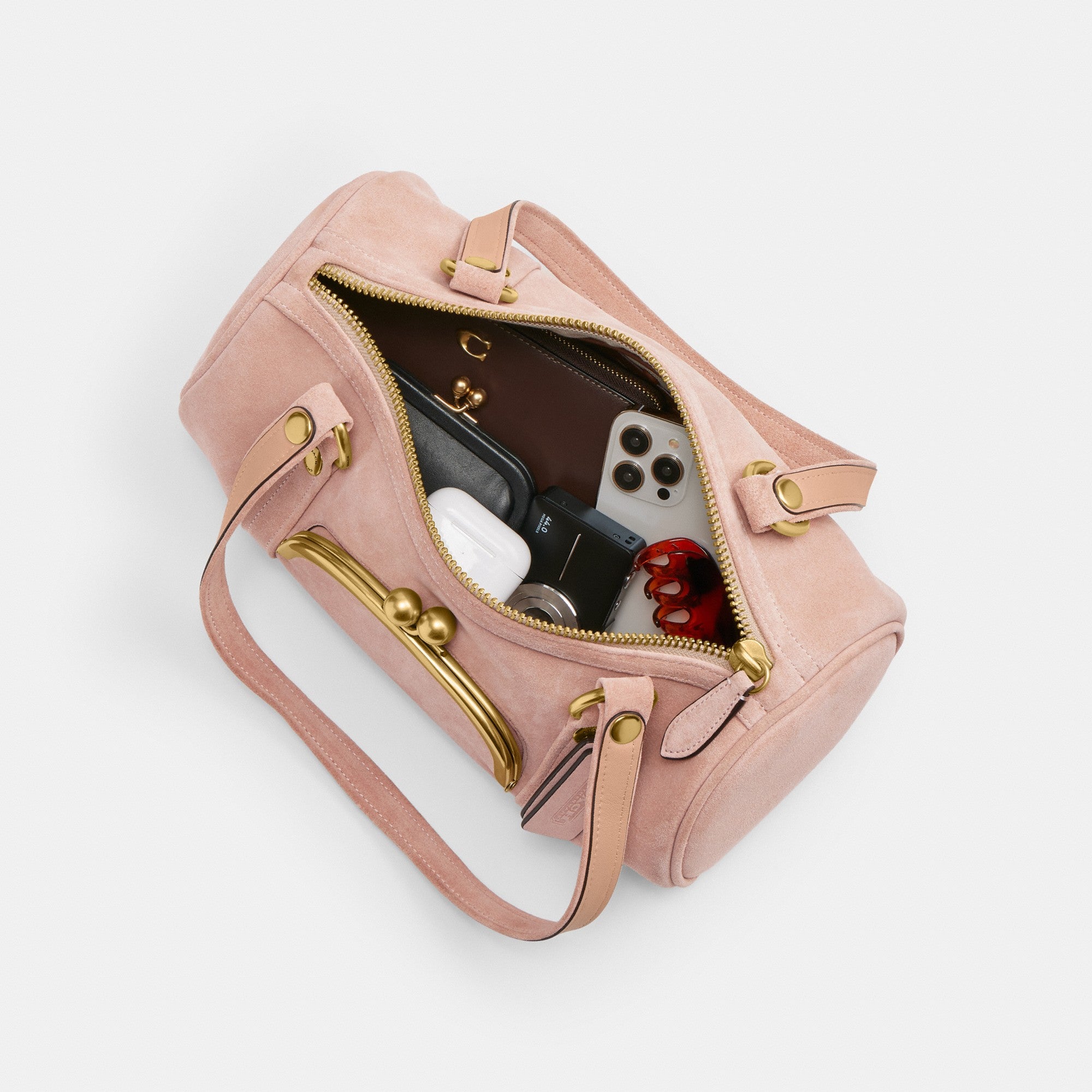 Kisslock Barrel Bag