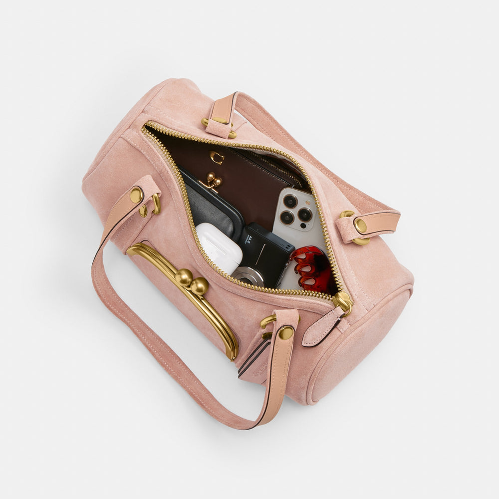 Kisslock Barrel Bag