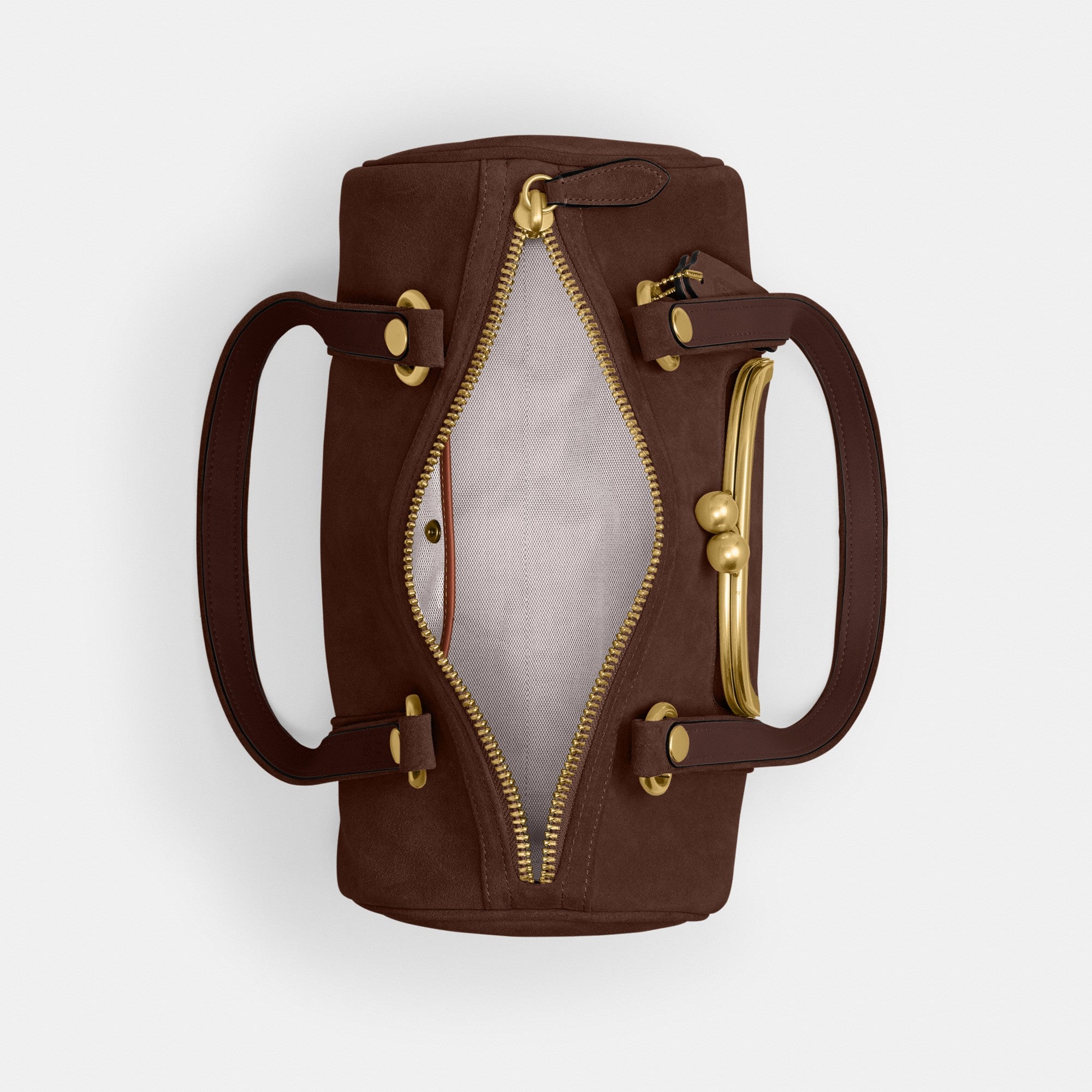 Kisslock Barrel Bag