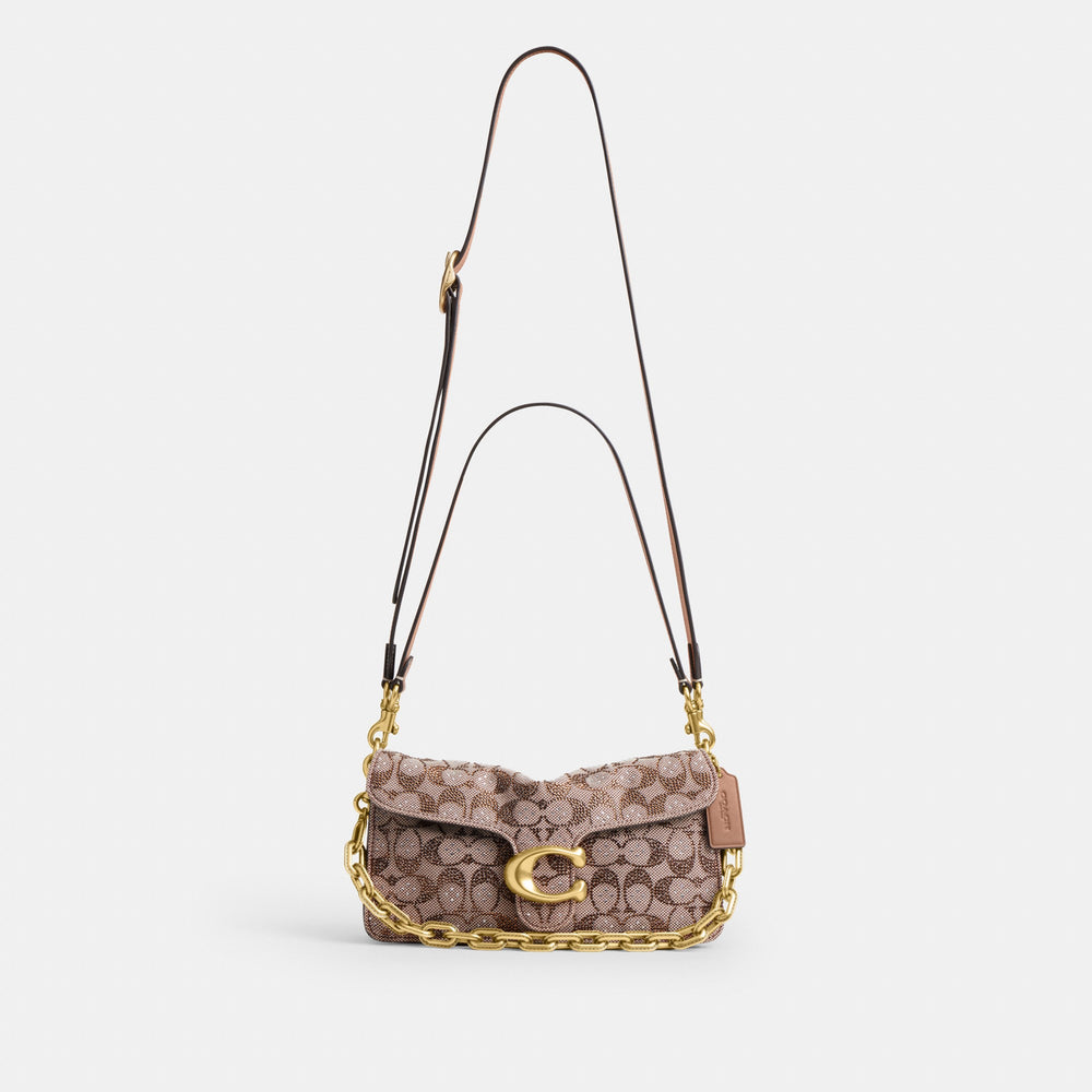 Tabby Shoulder Bag 26 In Crystal Signature Jacquard