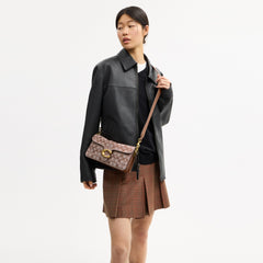 Tabby Shoulder Bag 26 In Crystal Signature Jacquard