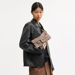 Tabby Shoulder Bag 26 In Crystal Signature Jacquard