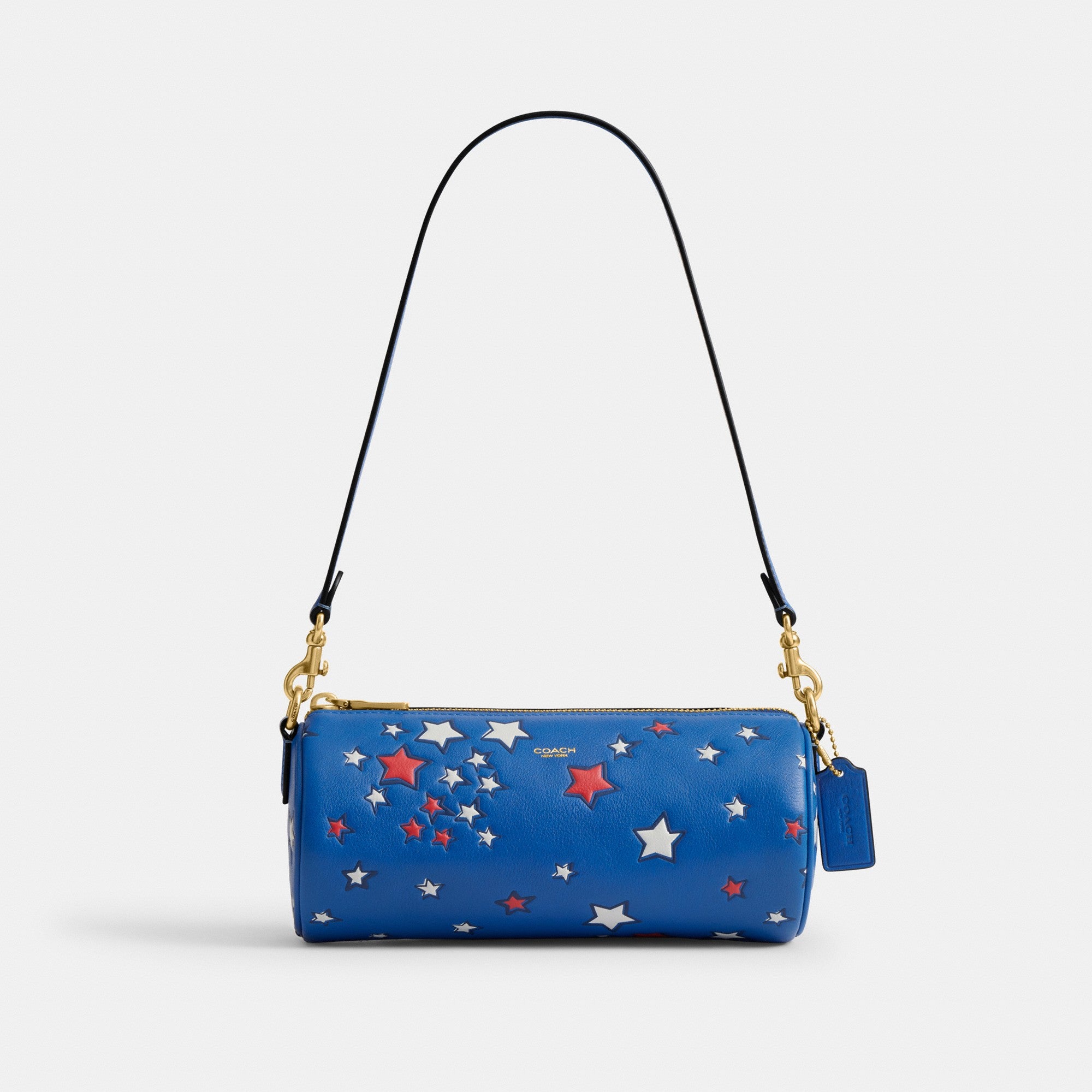 Barrel Bag With Americana Star Print