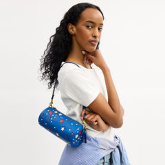 Barrel Bag With Americana Star Print