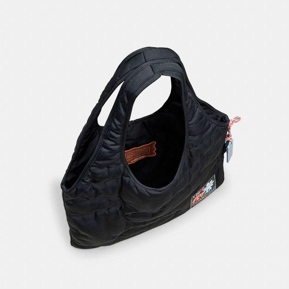 Coachtopia Loop Flat Tote With Cloud Quilting