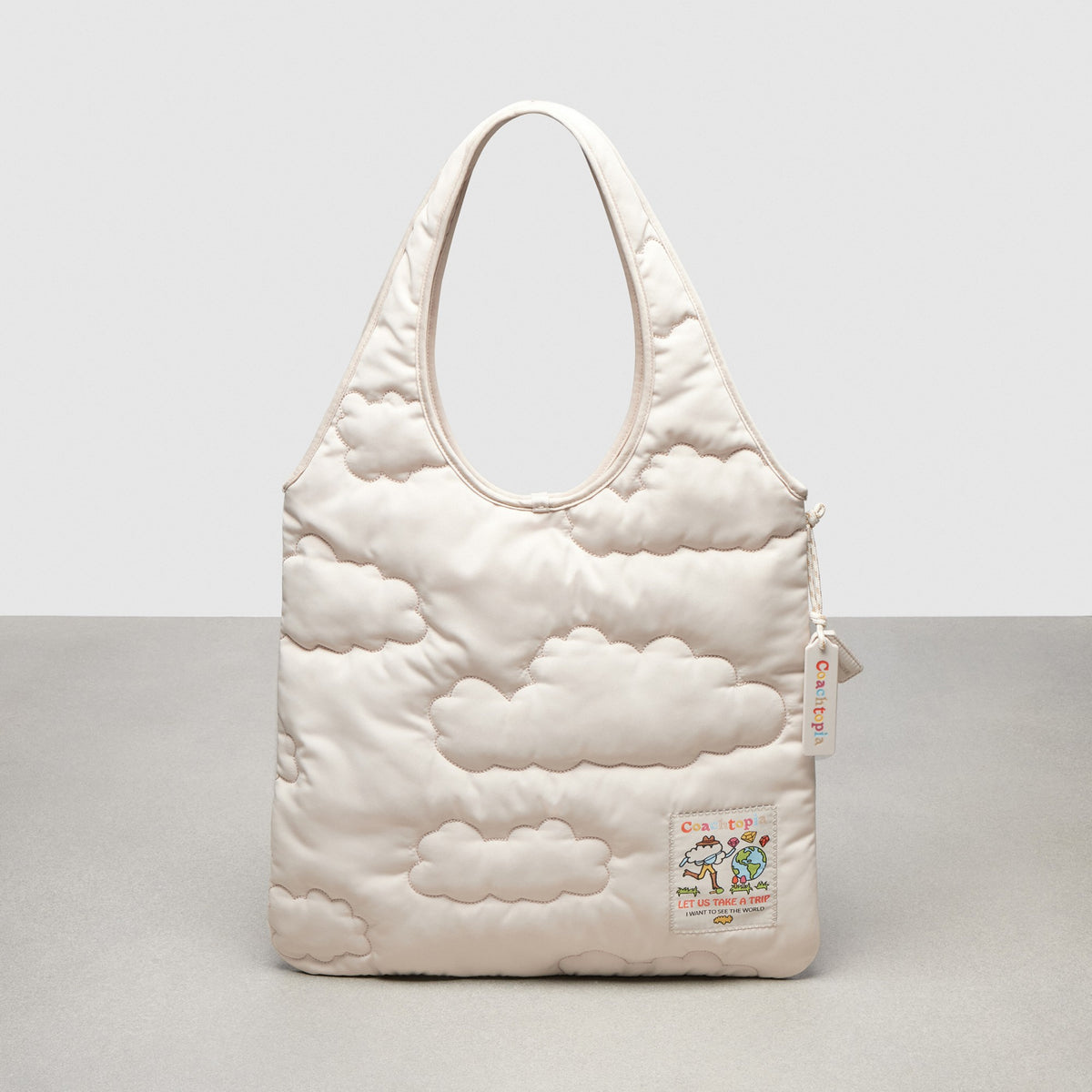 Coachtopia Loop Flat Tote With Cloud Quilting