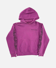 Chrome Hearts Purple Spider Web Floral Cross Pullover Hoodie